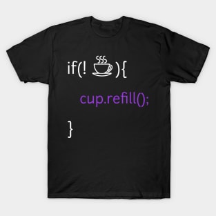 If no coffee refill cup function T-Shirt